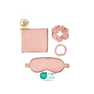 Set di Federe in <span class=keywords><strong>Seta</strong></span> 22 Momme di Alta Qualità con Cerniera, Mascherina per Occhi e Elastico per Capelli, Ideale come Regalo - Product Image 2
