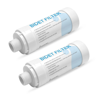 Kit de remplacement de filtre pour bidet en plastique, purification de l'eau, pour sièges de toilettes bidet électroniques, douches, bains, machines à laver, laverie facile