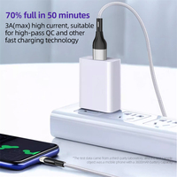 Câble de transfert en nylon tressé bleu d'usine Oem 3.0 Cavo Intrecciato Usb C Type-C Câble de chargement rapide pour téléphone portable Pd