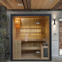 Cabina de Sauna de Lujo Pequeña para Interiores, Bajo EMF, Calefacción por Infrarrojos Lejanos, Fabricante Original, Venta al por Mayor