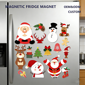 Aimants de réfrigérateur de Noël, décorations magnétiques pour réfrigérateur, autocollants magnétiques personnalisés pour souvenirs touristiques écologiques et durables - Product Image 1