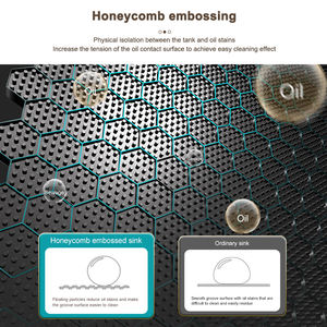 Évier de cuisine en acier inoxydable 304 à fente unique de grande taille avec pistolet de pulvérisation et porte-couteau - Product Image 5