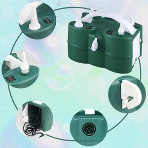 ชุดอุปกรณ์ตกแต่งงานปาร์ตี้อเนกประสงค์แบบปรับแต่งได้ เครื่องเป่าลูกโป่งแบบสองหัวฉีด ปั๊มลมไฟฟ้า ชุดทำซุ้มลูกโป่ง 100V 600W เครื่องเติมลม - Product Image 6