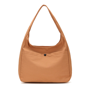 Custom Logo Durable Foldable Waterproof Nylon Hobo <b>Handbag</b> Single Strap Minimalist Design Zipper Closure Large Capacity Women's - Product Image 5