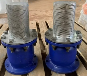 Vanne de refoulement d'eau industrielle et commerciale en acier au carbone à bride, à commande hydraulique manuelle, à piston composé, à bouton unique - Product Image 2
