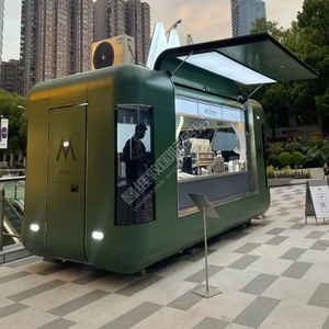 Camioncino Gelati e Hot Dog, Rimorchio Mobile per Pizza e Snack Completamente Attrezzato, in Acciaio Inossidabile Resistente alla Ruggine per Alimenti all'Aperto - Product Image 4