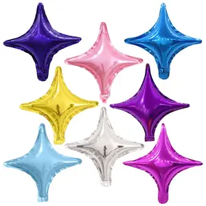생일 파티 용품 10 인치 스타 알루미늄 호일 풍선 웨딩 장식 다채로운 4 점 스타