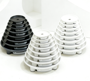 Bandeja Circular Negra Resistente a Impactos Número 5 para Macetas, Recipiente para Agua, Base de Plástico PP Grueso y Resistente para Macetas - Product Image 1