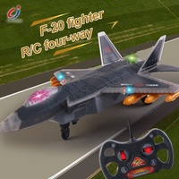 Chengji Rc avion de chasse jouet éclairage fonction sonore en plastique 4ch avion de chasse télécommande volant Jet jouet pour les enfants