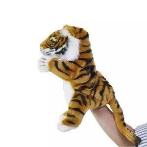 Peluche de Tigre, Marioneta de Mano, Juguete de Mascota, Regalo de <span class=keywords><strong>Cumpleaños</strong></span> para Niños, Personalizable, Juguete de Peluche Suave - Product Image 2