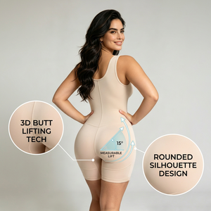 <b>Women</b> Woven Breathable Shapewear Bodysuit Abdomen <b>Compression</b> <b>Shorts</b> Zipper Closure Firm Shapers ODM - Product Image 4