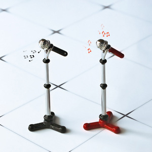 Juqi <span class=keywords><strong>B226</strong></span> Puppenhaus Metall-Miniaturmodell Spielzeugzubehör Kreatives Simulations-Mini-Niedrigprofilmikrofon für 14-Jährige & Unisex - Product Image 1