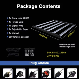 <span class=keywords><strong>2025</strong></span> kho <span class=keywords><strong>Samsung</strong></span> lm281b 720W quang phổ đầy đủ dẫn ánh sáng nhà máy IP65 nhôm nở phát triển ánh sáng với IP54 đánh giá - Product Image 2