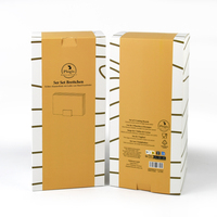 Coffret cadeau de luxe personnalisé avec tiroir coulissant et plateau intérieur en kraft pour emballage de produits de soin et de bougies