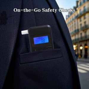 Compact Alcohol Analyzer with 10 Blowing Nozzle for Party Safety Personal Health Monitoring - Product Image 3