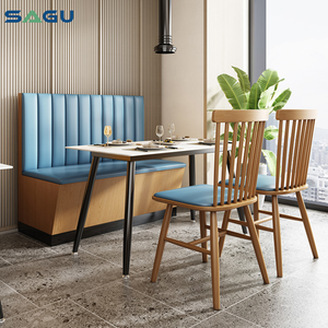 Meubles de restaurant en gros, banquettes de café, ensembles de canapés à dossier haut, meubles de <span class=keywords><strong>bar</strong></span> en <span class=keywords><strong>bois</strong></span>, meubles de boîte de nuit - Product Image 4