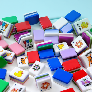 Set Personalizzato di Tessere Mahjong Americane a 4 Strati Modello MS654872, 160 Tessere in Acrilico per 4 Giocatori con Design Leopardato e Tartarugato, Idea Regalo di Lusso - Product Image 3