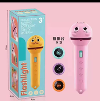 Nouveau design de lampe de poche pour enfants, jouet de lumière de projection à glissière, lampe de poche à glissière, autres jouets éducatifs