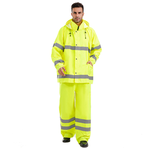 Pantalones con Tirantes y Chaqueta de Tela Oxford, Estilo Industrial, Impermeable, <span class=keywords><strong>sin</strong></span> <span class=keywords><strong>Mangas</strong></span>, con Reflectores, para Pesca - Product Image 3