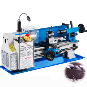 Mini tour à métaux horizontal chinois 550W vitesse Variable 0-2250 tr/min Machine de tournage nouvel état capacité d'usinage légère - Product Image 6