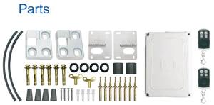 Sistema de automatización de puerta abatible de apertura/cierre ajustable 400kg Abridor de puerta abatible con llave Allen para puerta pesada - Product Image 2