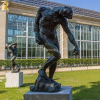 Sculpture moderne extérieure personnalisée Statue musculaire en bronze personnalisée à vendre