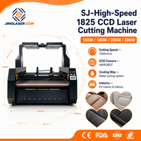 Machine de découpe laser CO2 CCD haute vitesse SJ-1825 avec système d'entraînement indépendant et découpeuse de contour automatique pour textiles, tissus et vêtements CE FDA