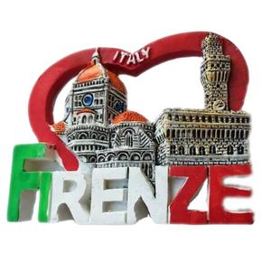 Aimant de réfrigérateur en résine 3D personnalisé Firenze <span class=keywords><strong>Florence</strong></span> Italie Souvenir de <span class=keywords><strong>voyage</strong></span> de la ville - Product Image 1