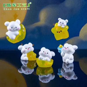 Jouets en peluche Weijin et Space Star Moon Puppy, accessoires suspendus décoratifs mignons de bricolage, micro-paysage bureau Smal - Product Image 3