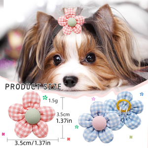 Ornements capillaires confortables en polyester solide pour chiens, style mignon, Halloween, Noël, toutes saisons, accessoires vestimentaires pour animaux de compagnie - Product Image 4