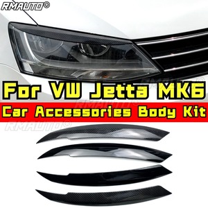 For VW Jetta MK6 Body Kit Car <b>Styling</b> Trim Auto <b>Head</b> Light Lamp Eyelids Eyebrow Headlight Decoration Car Accessories - Product Image 1
