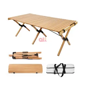 Table pliable en bois massif, meuble pour barbecue, camping, pique-nique, portable, multifonctionnel, moderne, pliable, portable