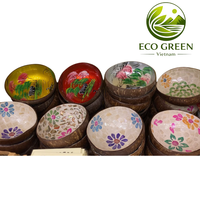Nouveaux bols en coque de noix de coco du Vietnam, cadeaux d'affaires, bols modernes, bois faits à la main, plastique, maison, cadeau, décoration