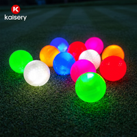 Langlebige LED-Golfbälle Leuchtende Farbige Golfbälle mit Eigenem Logo Großhandel Beleuchtete Golfübungsbälle für Nachttraining
