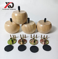 Support en bois massif pour meubles : pieds de canapé, pieds de meuble TV, pieds de lit, pieds de table basse, support en bois rond