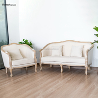 Canapé de salon modulaire trois places doux de Style français pour les événements de mariage et les repas