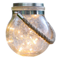 Guirlandes lumineuses solaires pour bocaux Mason, étanches IP65, lumières LED féériques pour jardin, terrasse extérieure, fête, décoration de mariage