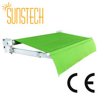 Conception professionnelle de pare-soleil rétractable pliable fixe pour fenêtre murale extérieure
