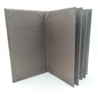 Porte-menu en cuir PU transparent de haute qualité pour hôtels