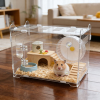 Terrarium en acrylique pour reptiles, y compris les dragons barbus, les lézards, les serpents, les grenouilles cornées, les hamsters, les chinchillas