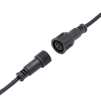 Câbles d'alimentation pour projecteur mural LED 3 voies M21 3P 3 conducteurs Connecteur AC mâle et femelle Boîtier en laiton IP65