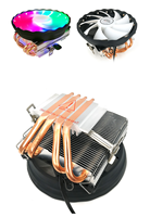 Pendingin Komputer Silent Gaming Pccooler 2 4 Pipa Kipas Pendingin Prosesor Radiator Universal untuk Intel AMD Socket TDP 120W Langsung dari Pabrik