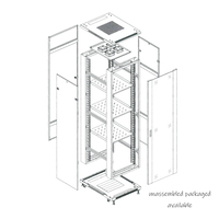 Armoire réseau 19 pouces 4U 6U 9U 12U 15U 18U Armoire informatique sécurisée Ignifuge Server Rack null armoire informatique
