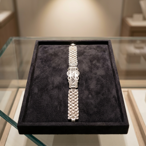 Pulsera de Plata de Ley 925 para Mujer, Cadena de Eslabones Anchos, Diseño Texturizado Italiano Tradicional, Regalo Moderno para Novia - Product Image 4