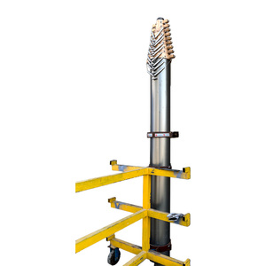 Mástil Telescópico de Aluminio de 3-30 m Adecuado para Torres de Telecomunicaciones y Accesorios de Comunicaciones Inalámbricas VHF - Product Image 1