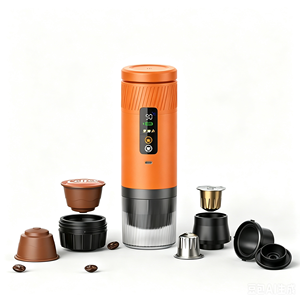 Cafetera Espresso Portátil de Reciente Lanzamiento con Pantalla Digital, Calentamiento Rápido, para Viajes, Cápsulas de Café, para Auto, RV, Camping, Precio de Fábrica - Product Image 1