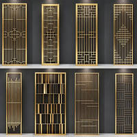 Cloison décorative en métal sur mesure, dimensions et style personnalisés pour projet de rénovation d'intérieur de luxe pour club et restaurant