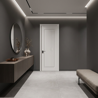 Porte intérieure en bois composite moderne, résistante aux rayures et à l'eau, insonorisée, surface CPL, chambre à coucher