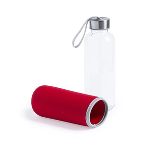 Bouteille d'eau en verre personnalisée avec motif feuille transfrontalier, manchon de tasse, bouchon à paille, isolation en silicone, compatible lave-vaisselle, pour usage au bureau, imprimée - Product Image 2