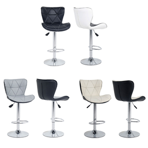 <span class=keywords><strong>Blanco</strong></span> moderno de Metal cromado barra sillas de estilo para la <span class=keywords><strong>cocina</strong></span> de uso comercial barra giratoria <span class=keywords><strong>taburete</strong></span> - Product Image 2